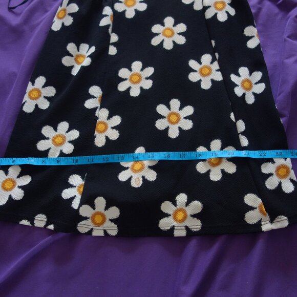 One Clothing Black with Sunflowers Made in Mexico Size S Dress - Picture 2 of 12